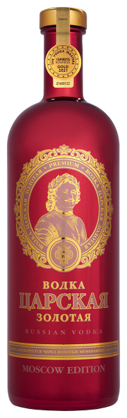 Водка Царская Золотая Moscow Edition 40% 1 л фото