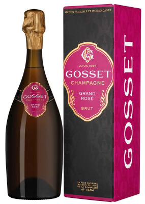 Шампанское Госсе Гран Розе Брют в п/у 2019 Розовое Экстра Брют 12% 0,75 л фото