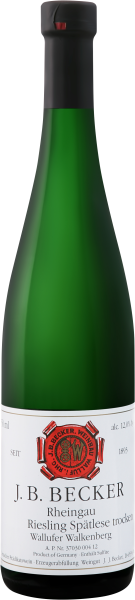 Вино ДжББеккер Рислинг Валлуфер Валькенберг Шпетлезе Трокен Рейнгау 2009 белое сухое 13,5% 0,75 л фото
