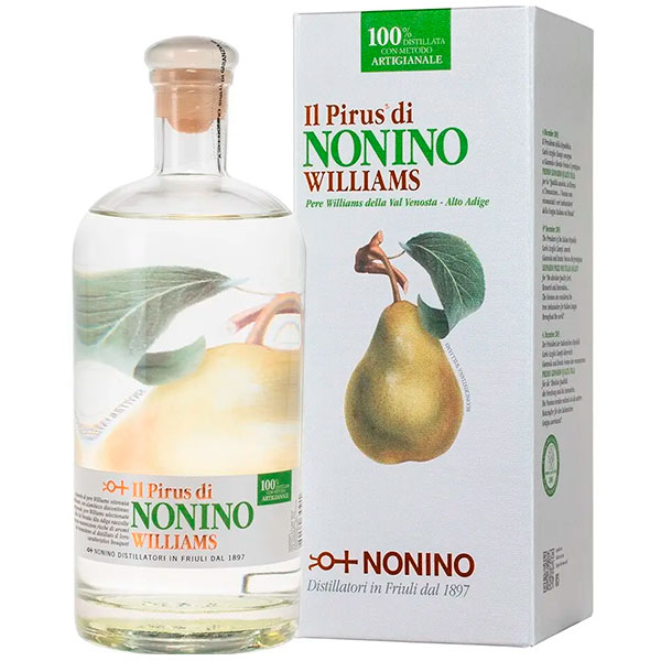 Дистиллят Нонино Иль Пирус Вильямс 43% 0,5 л в п/у фото