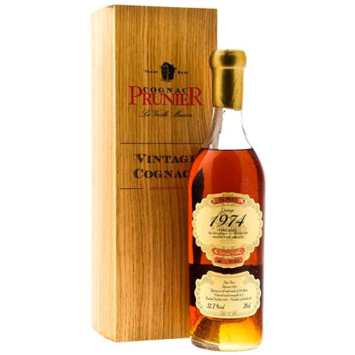 Коньяк Прунье Фэн Буа 1974 52,7% 0,7 л в дер. кор. фото