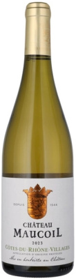 Вино Шато Мокуаль Кот дю Рон Вилляж Блан 2023 белое сухое 13,5% 0,75 л фото