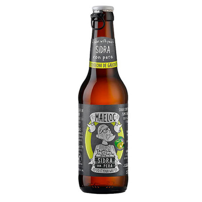 Сидр Маэлок кон Пера сладкий газированный 4% 0,33 л фото
