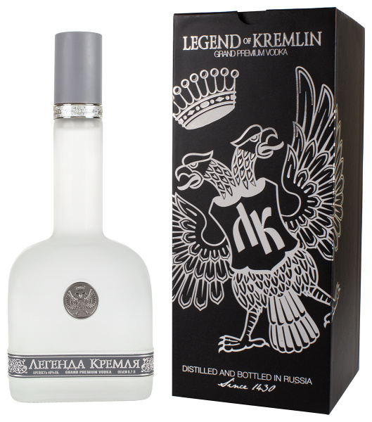 Водка Легенда Кремля Элит в футляре 40% 0,7 л фото