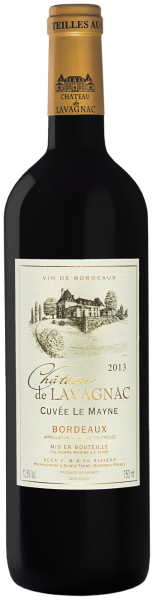 Вино Мезон Ривьер Шато де Лаваньяк Кюве ле Мейн 2013 Красное Сухое 12,5% 0,75 л фото