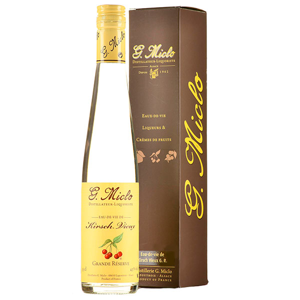 Ликер Ж. Микло О-де-ви де Кирш Вьё Гранд Резерв 43% 0,35 л в п/у фото