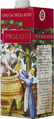 Вино Пиджиато Красное Сухое PET-PAK 2022 красное сухое 11% 1 л фото