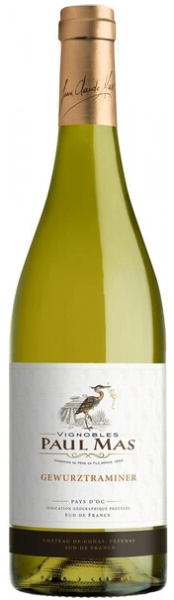 Вино Поль Мас Гевюрцтраминер Пэи д'Ок 2023 белое полусухое 13,5% 0,75 л фото