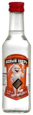 Водка Белый Зверь 40% 0,25 л фото