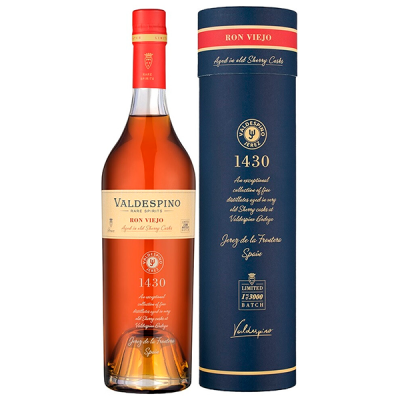 Ром Вальдеспино Вьехо 43% 0,7 л в тубе  фото