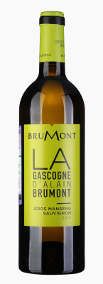 Вино Ля Гасконь д'Алан Брюмон Гро Монсан Cовиньон Блан 2021 Белое Сухое 12% 0,75 л фото