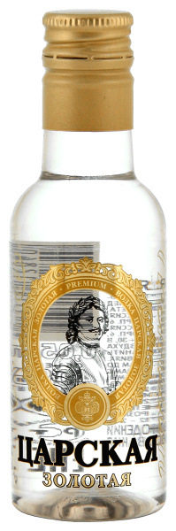 Водка Царская Золотая Пэт 40% 0,05 л фото