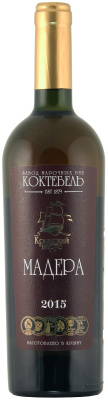 Вино креплёное Коктебель Крымский Парус Мадера 2016 белое 19% 0,75 л фото