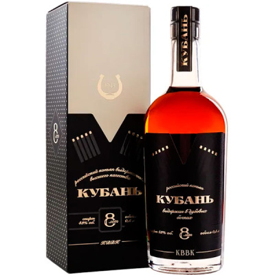 Коньяк Кубань 8 лет 43% 0,5 л в п/у фото