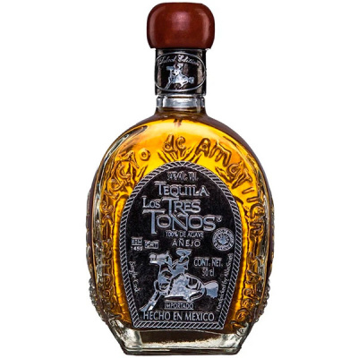 Текила Лос Трес Тонос Аньехо 38% 0,5 л фото
