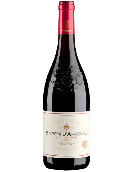 Вино Барон Д'Ариньяк Красное Полусухое 12% 0,75 л фото