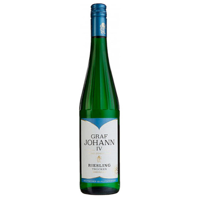 Вино Белое Сухое Hechtsheim Graf Johann IV Riesling Trocken Rheingau 2024 0,75 л фото