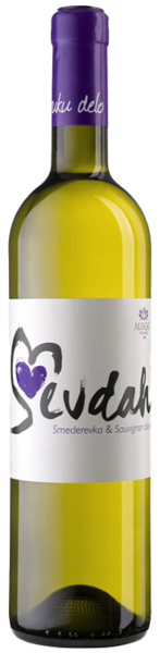 Вино Севдах Совиньон блан&Смедеревка Алексич 2023 Белое Сухое 11,5% 0,75 л фото