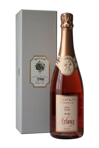 Шампанское Арло Брют Розе Премье Крю Шампань в п/у 2019 розовое брют 12,5% 0,75 л фото