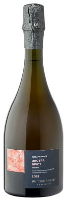 Вино игристое Высокий Берег Классика Розе 2022 розовое экстра брют 10% 0,75 л фото