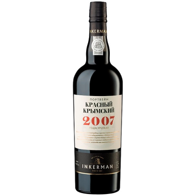 Вино креплёное Инкерман Портвейн Красный Крымский 2007 17,5% 0,75 л фото