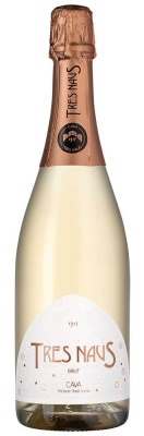 Вино игристое Трес Наус Брют Розе Кава 2022 Розовое Экстра Брют 11,5% 0,75 л фото