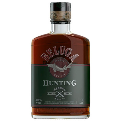 Ликер Белуга Хантинг Травяной Биттер 40% 0,05 л фото