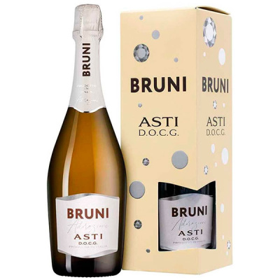 Вино игристое Бруни Асти белое сладкое 7,5% 0,75 л в п/у фото