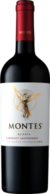 Вино Монтес Ресерва Каберне Совиньон Долина Кольчагуа 2022 красное сухое 14,5% 0,75 л фото