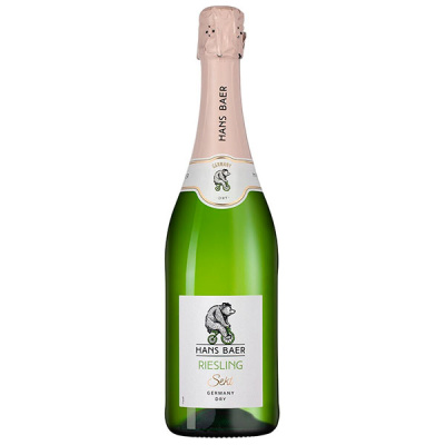 Вино игристое Ханс Баер Рислинг Зект Драй белое сухое 12,5% 0,75 л фото