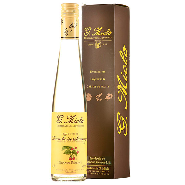 Ликер Ж. Микло О-де-ви де Фрамбуаз Соваж Гранд Резерв 43% 0,35 л в п/у фото