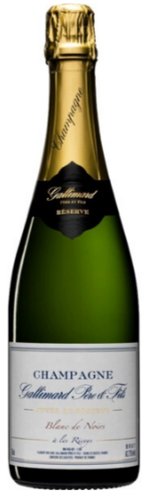 Вино игристое Галлимар Пэр э Фис Кюве де Резерв Блан де Нуар Шампань белое брют 12% 0,75 л фото
