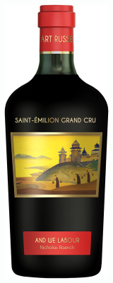 Вино Шато Ла Грас Дьё де Приёр Арт Рюс Сент-Эмильон Гран Крю в шахматном ящике (Набор из 6 бут) 2014 красное сухое 13,5% 4,5 л фото