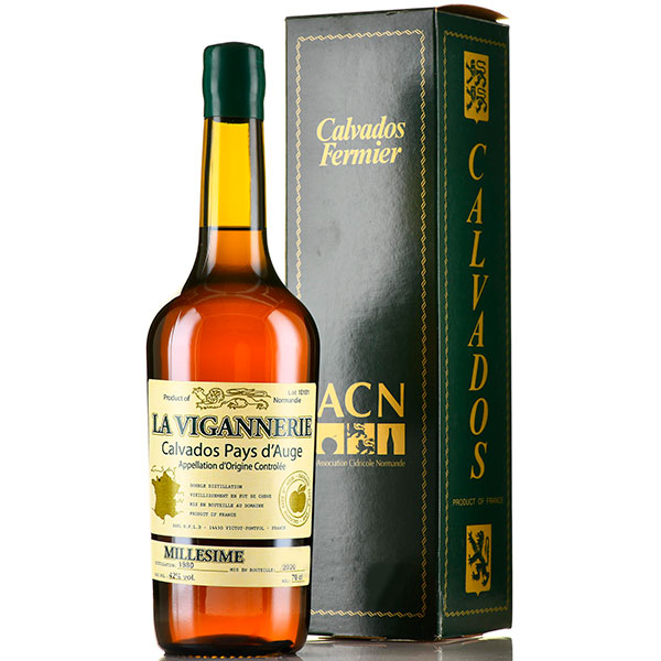 Кальвадос Ля Виганери Миллезим Пэи д'Ож 1980 40% 0,7 л в п/у фото