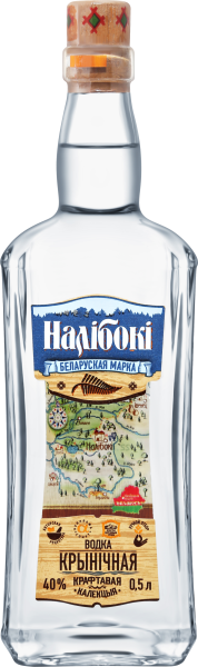 Водка Налибоки Родниковая 40% 0,5 л фото