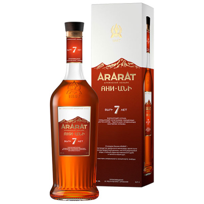 Бренди Ararat Ani 7 years in gift box* 0,5 л фото