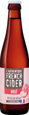 Сидр Л'Аутентик Френч Сидр Розе полусладкий 4,5% 0,33 л фото