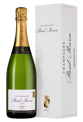 Шампанское Поль Бара Резерв Бузи Гран Крю Брют в п/у 2021 Белое Брют 12,5% 0,75 л фото