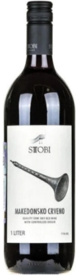 Вино Стоби Македонское Красное Тиквеш 2023 красное полусухое 11% 1 л фото