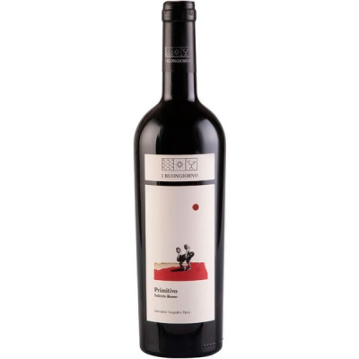 Вино И Буонджорно Примитиво Саленто 2021 красное полусухое 14% 0,75 л фото