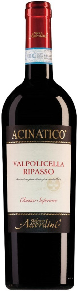 Вино Стефано Аккордини Ачинатико Вальполичелла Рипассо Классико Супериоре 2023 кр полусух 14% 0,75 л фото