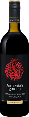 Плодовое вино Армениан Гарден Гранатовое красное полусладкое 12% 0,75 л фото