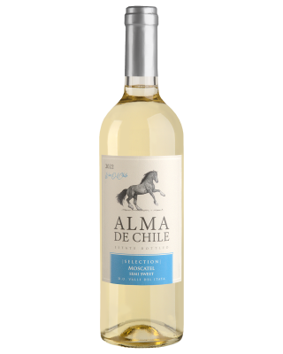 Вино Альма де Чили Москатель Полусладкое Долина Итата 2023 белое полусладкое 12,5% 0,75 л фото