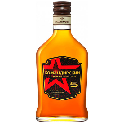 Коньяк Командирский 5 лет 40% 0,25 л фото
