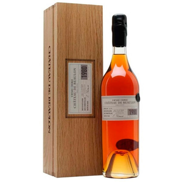 Коньяк Шато де Болон Винтаж 1980 40% 0,7 л в дер. кор. фото