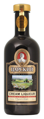 Ликер Царский Сливочный Черный 19% 0,5 л фото