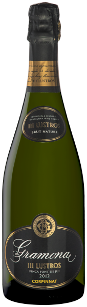 Вино игристое Грамона Корпиннат Трэс Люстрос Брют Натюр 2014 Белое Экстра Брют 12% 0,75 л фото