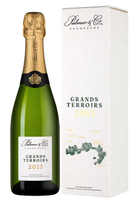 Шампанское Пальмер & Ко Гран Терруар в п/у 2015 Белое Брют 12% 0,75 л фото