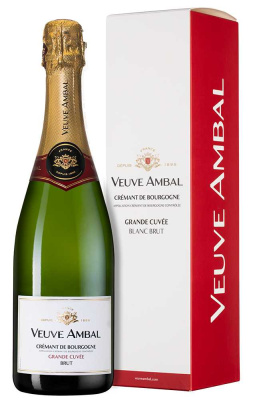 Вино игристое Вёв Амбаль Гранд Кюве Креман де Бургонь Брют в п/у 2023 Белое 12% 0,75 л фото