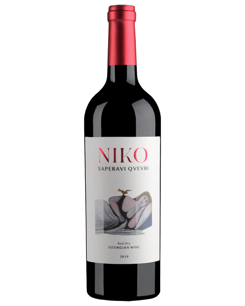 Вино Нико Саперави Квеври 2019 красное сухое 14% 0,75 л фото